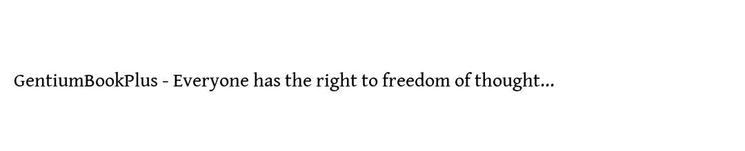 Preview of GentiumBookPlus