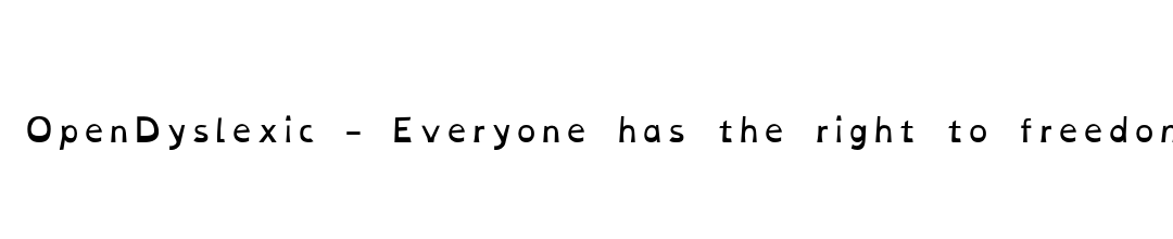 Preview of OpenDyslexic