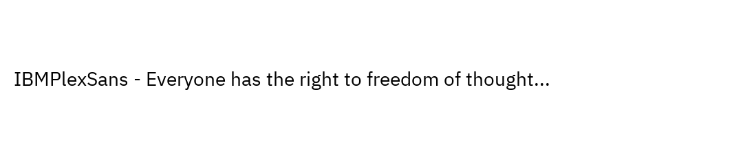 Preview of IBMPlexSans