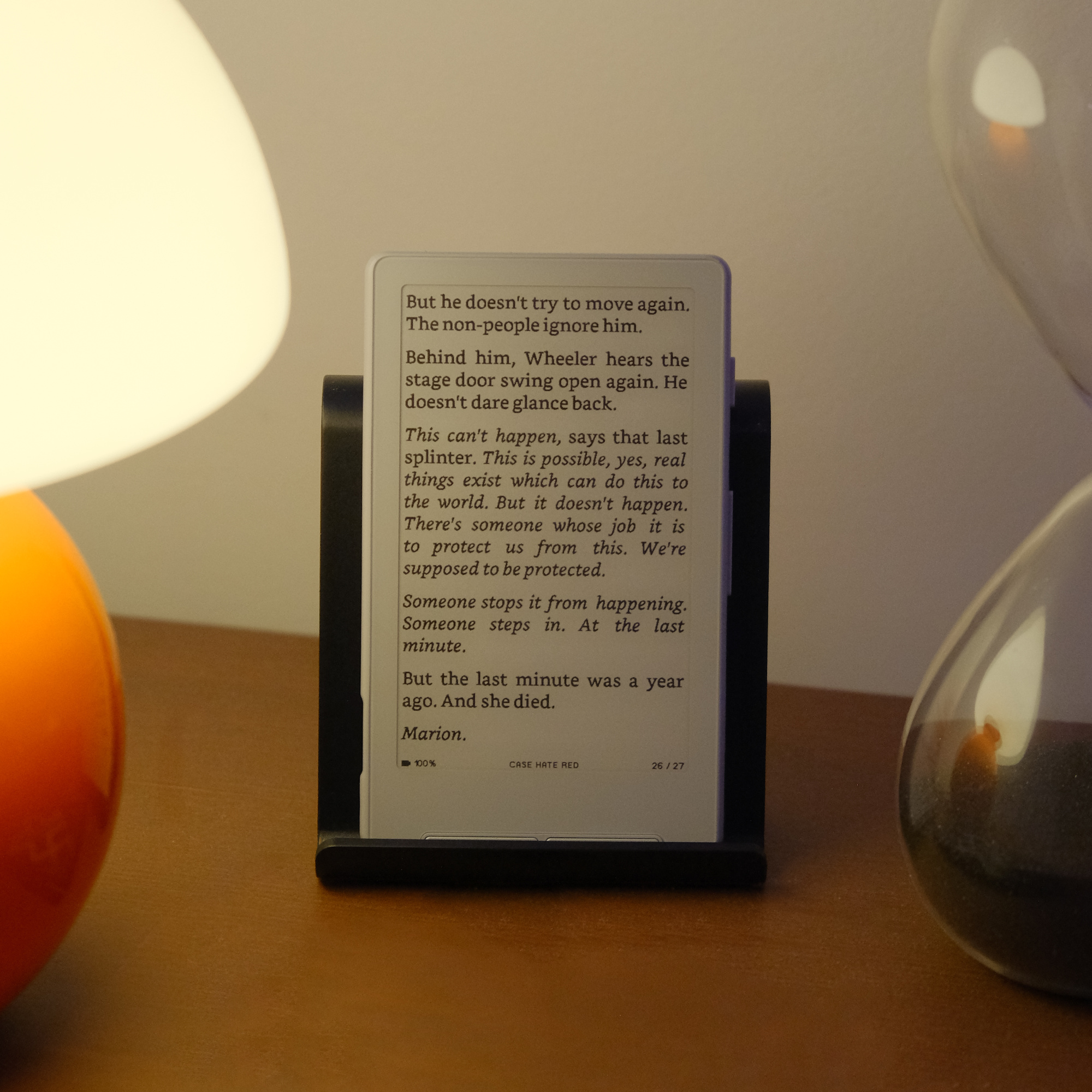 CrossPoint Reader running on Xteink device